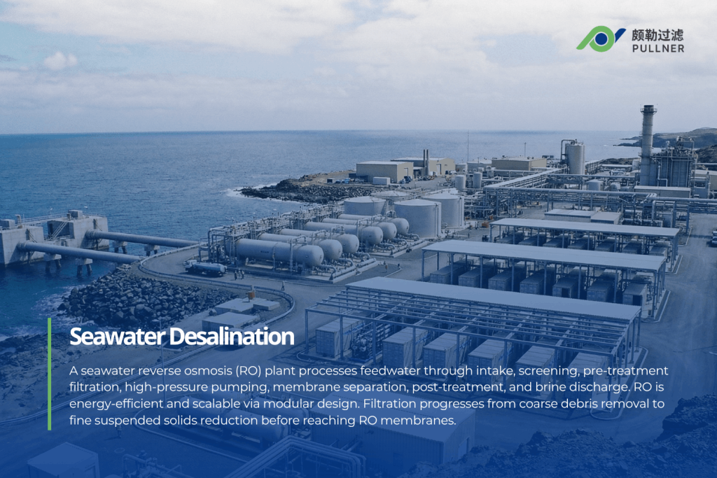 overview of the seawater desalination process